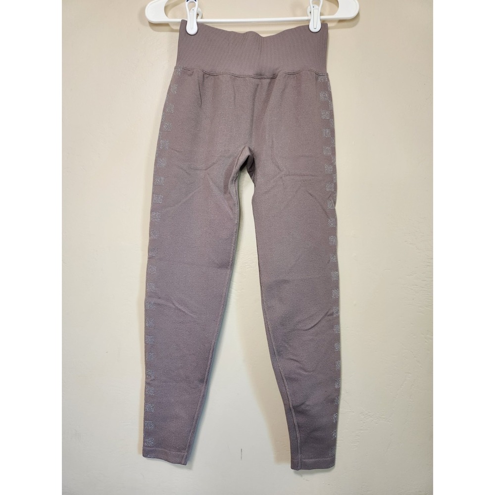 PINK Active Gray‎ Glitter Leggings Womens Size Small